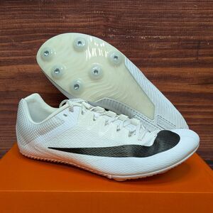 Nike Zoom Rival Sprint Men's 8 / Women's 9.5 White Black Track Spikes DC8753-100